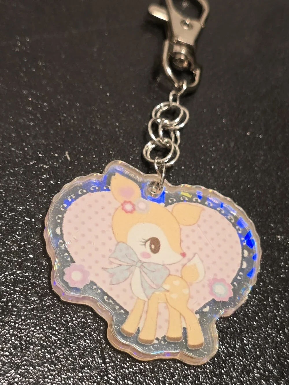 Sanrio Hummingmint Heart Keychain
